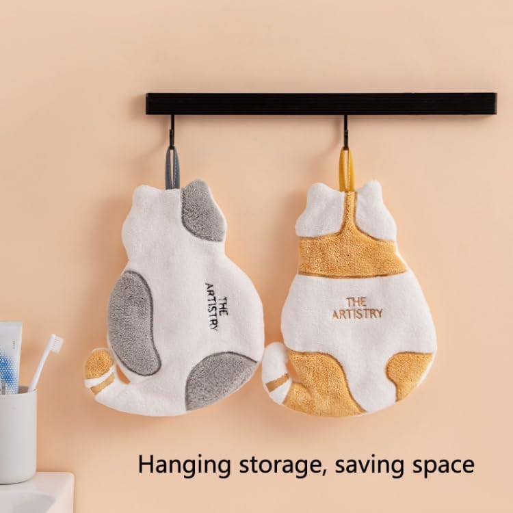 Adorable Cat-Shaped Hand Towel