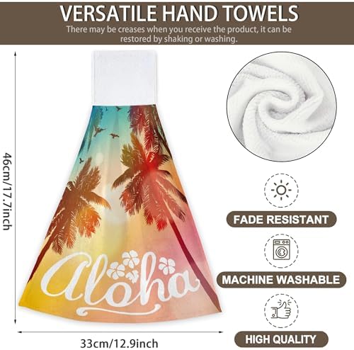 CIAIDU Summer Beach Palm Fingertip Hand Towels