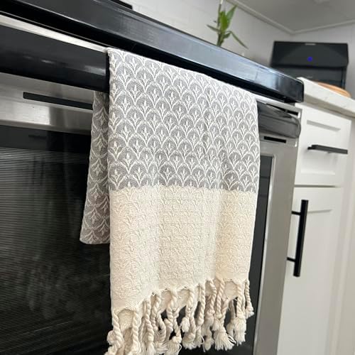 -gray shell hand towel set
