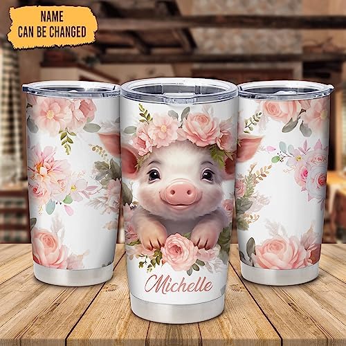 Hyturtle Personalized Stainless Steel Tumbler with 20oz Capacity