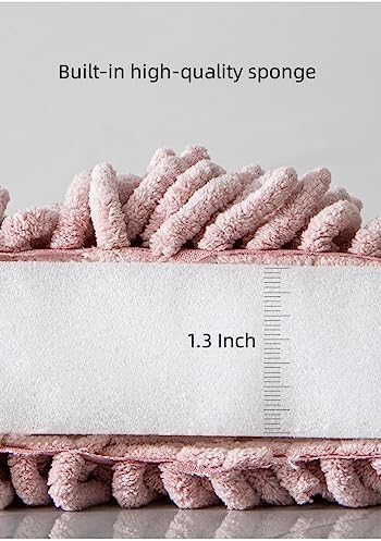 Chenille Hand Towel Set of 2 with Hanging Loops