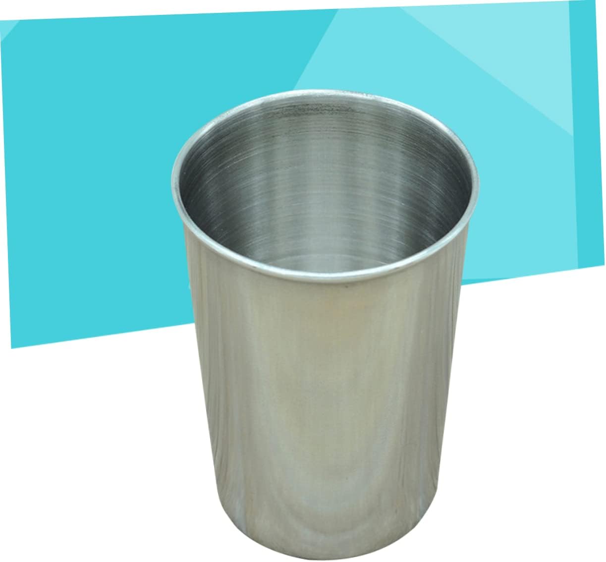 2pc Stainless Steel Tumbler Cups Set Home Party Use Silver Easy to Clean