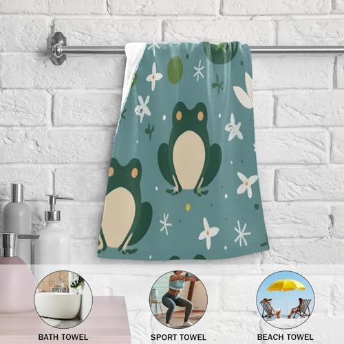 Cute Frogs Ultra-Soft Bath Towels