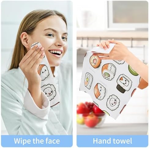 Xigua Cute Cartoon Sushi Washcloth Set Fast Drying