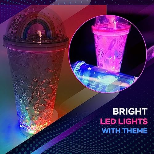 Unicorn LED Light Up Cup with Straw 16oz