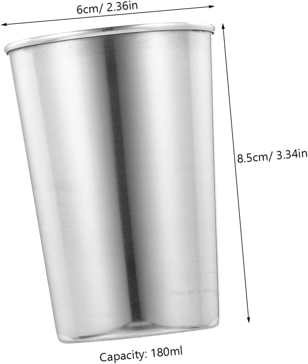 Stainless Steel Toothbrush Tumbler 180ml Strategically Placed for Daily Care