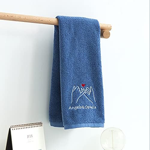 Personalized Couples Name Monogrammed Cotton Towel