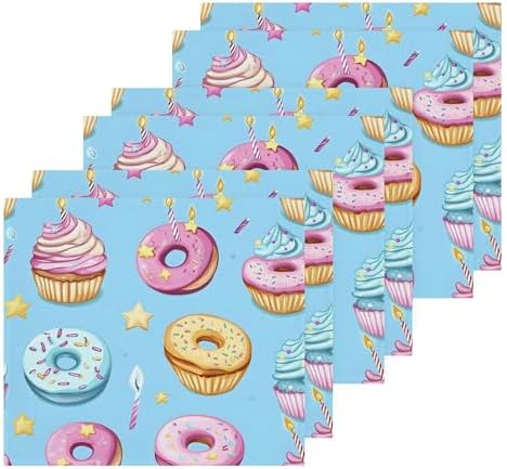 Xigua Cupcakes Washcloths Set of 2 - 12x12 Inch