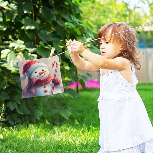 Xigua Cute Snowmen Washcloth Set Glowing-Fast Drying Towels for Hand Face