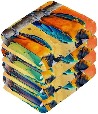 Xigua Parrot Washcloth Set - Fast Drying Multi-Purpose Towels for Bathroom Kitchen