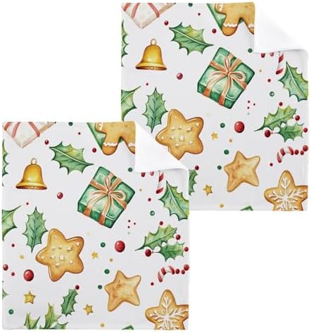 Xigua Christmas Washcloth Trio