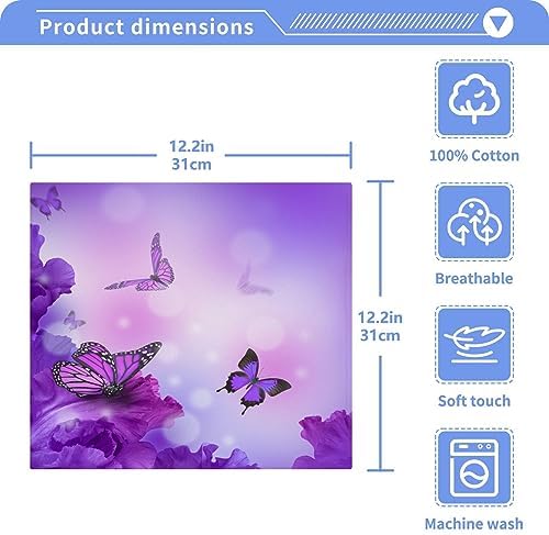 Durable Soft 12x12 Washcloth Set Perfect for BATH KITCHEN GYM SPA