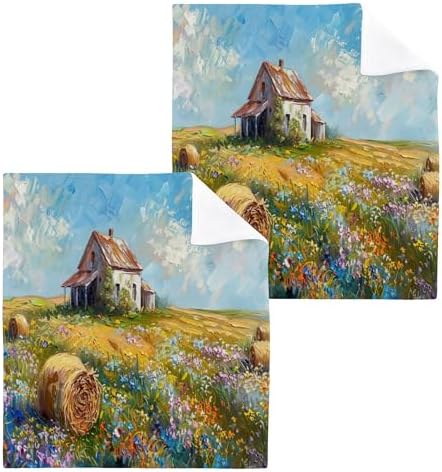 Xigua Blooming Wildflowers Washcloth Set