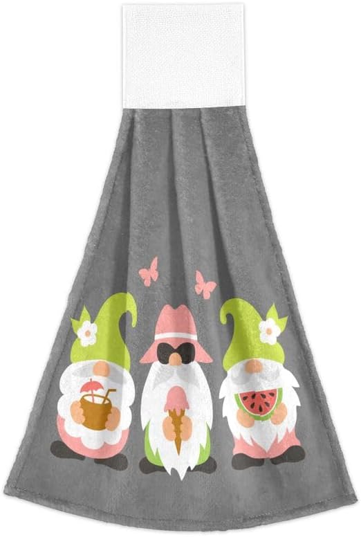 Summer Gnomes Ice Cream Hand Towels