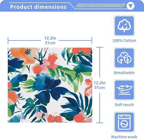 Cute Watercolor Washcloths for Hygiene Style