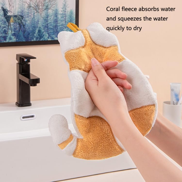 Adorable Cat-Shaped Hand Towel