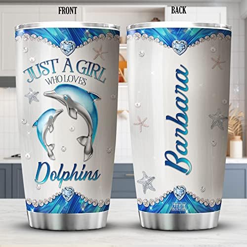 ZOXIX Personalized Dolphin Tumbler 20oz