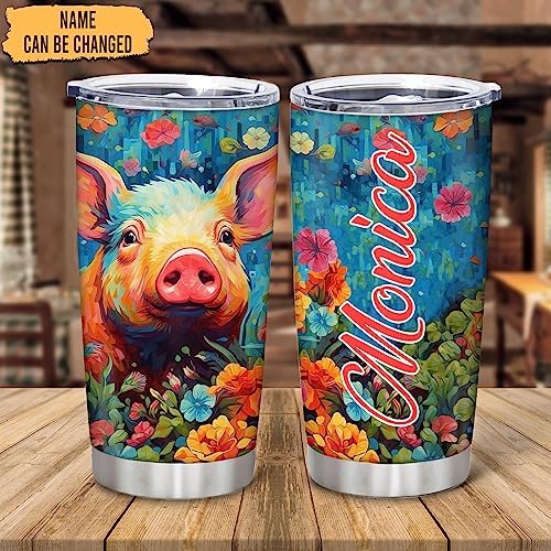 Personalized Stainless Steel Tumbler with Lid 20oz