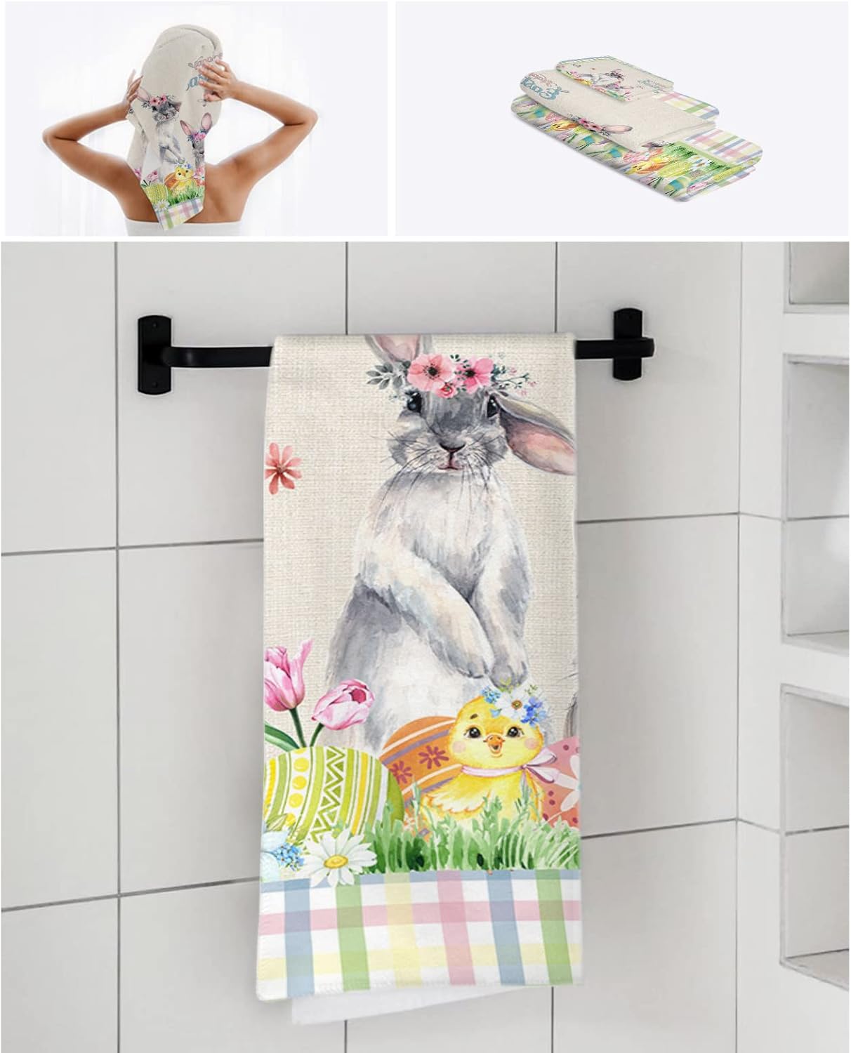 Elegant 3-Piece Bath Towels Set
