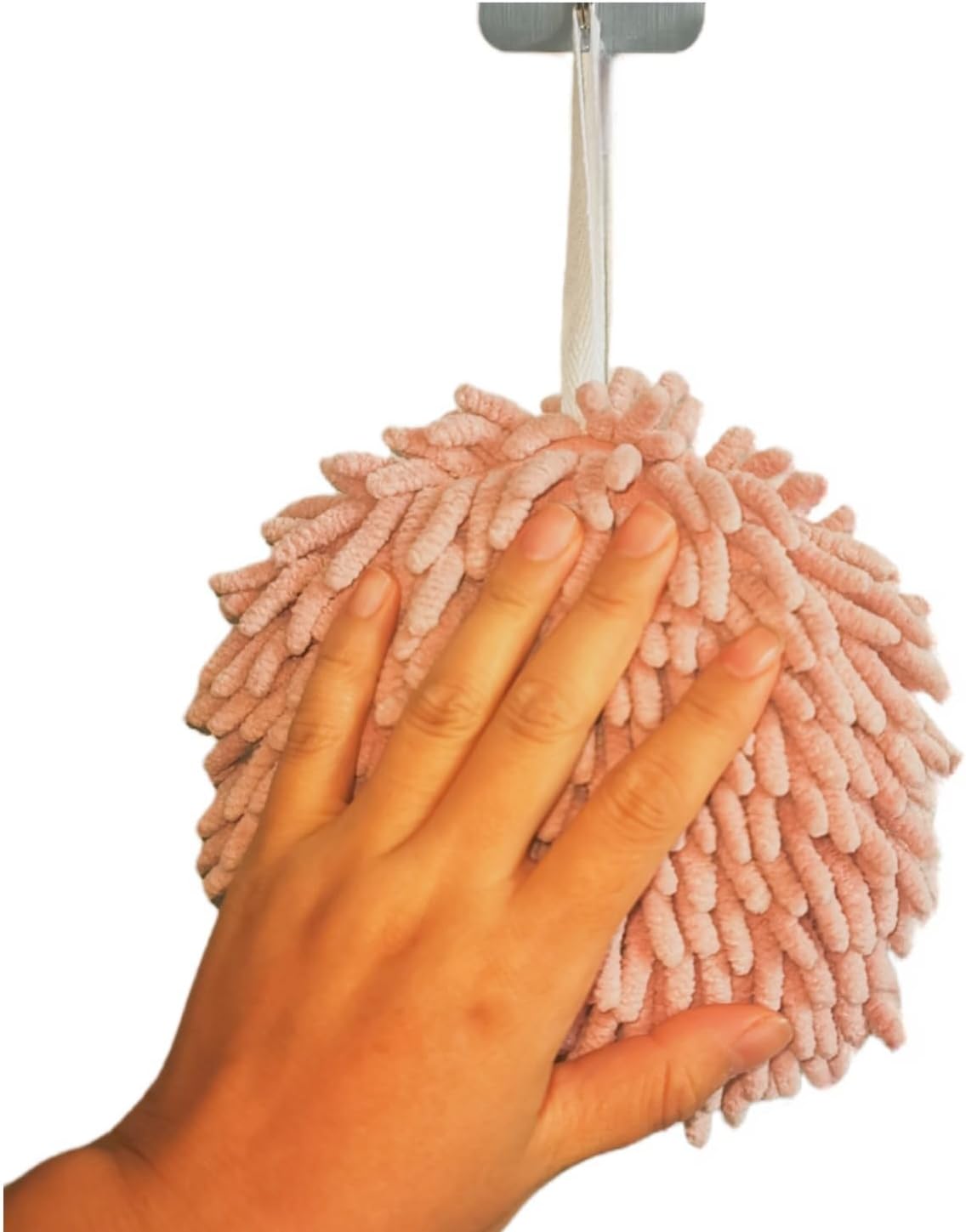 Chenille Hand Towel Set of 2 with Hanging Loops