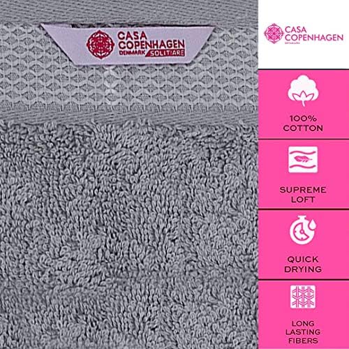 CASA COPENHAGEN Solitaire 6 Piece Towel Set