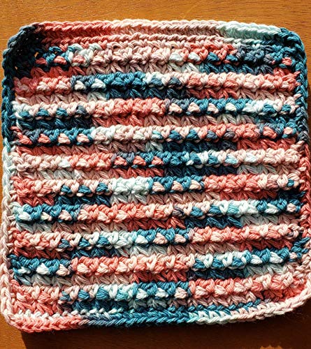 Handmade Crochet Washcloth Dishcloth Set
