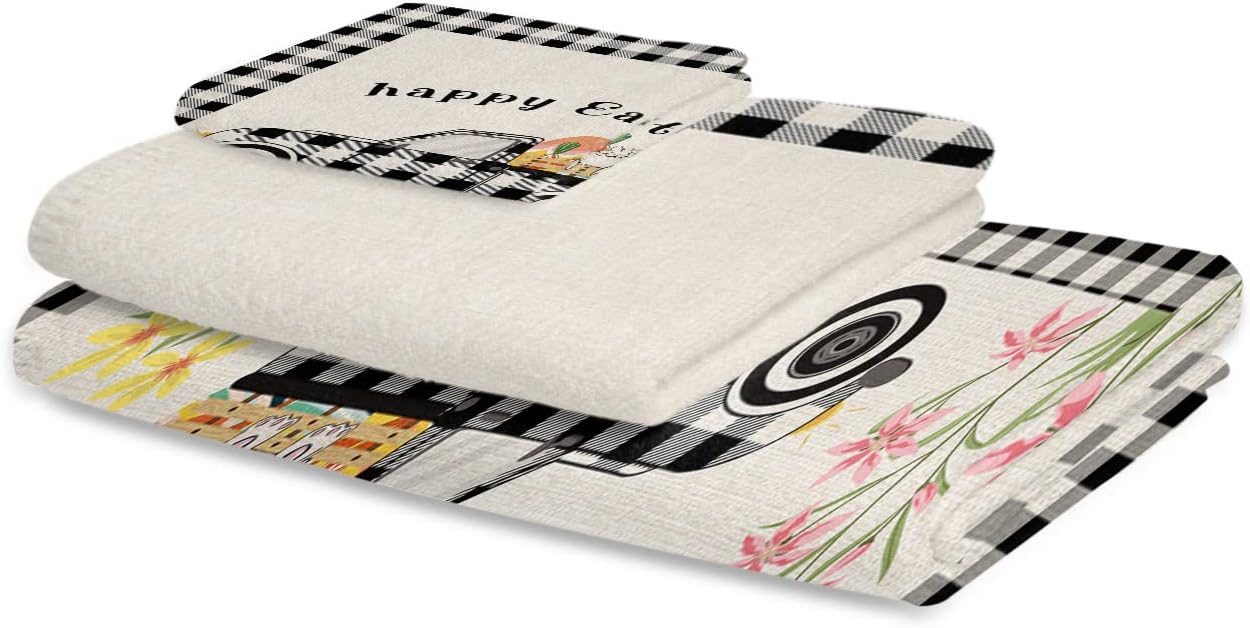 Stylish Easter Luxury Bath Towels Set