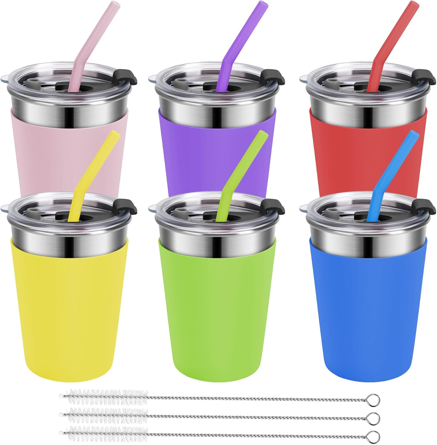 Fun Durable Kids Cup Set with Straws for Travel Gifting