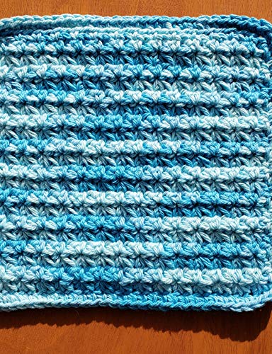 Handmade crochet washcloths dishcloths thick 100 cotton pool set