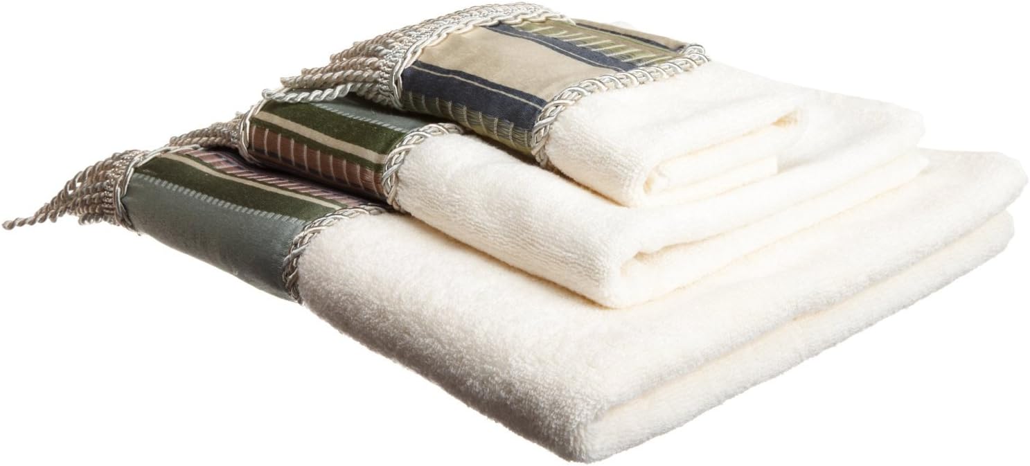 Contempo Bath Collection Three-Piece Towel Set for Relaxation