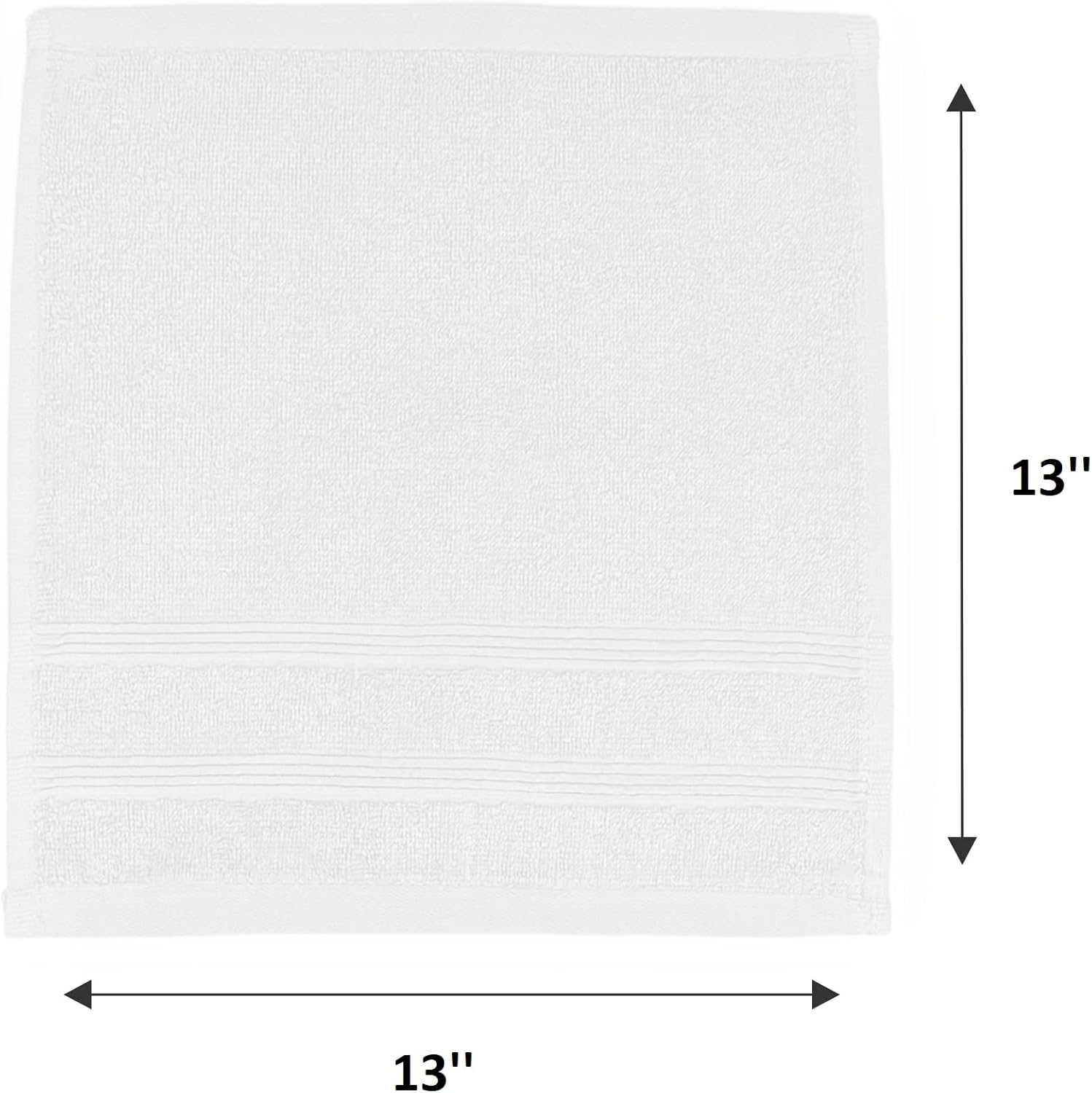 Kaufman Premium Washcloth Set of 12 13x13 Inches