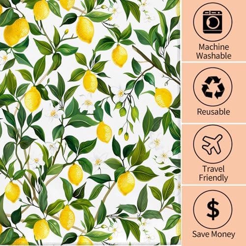 Premium Lemon Hand Towels - Soft Durable