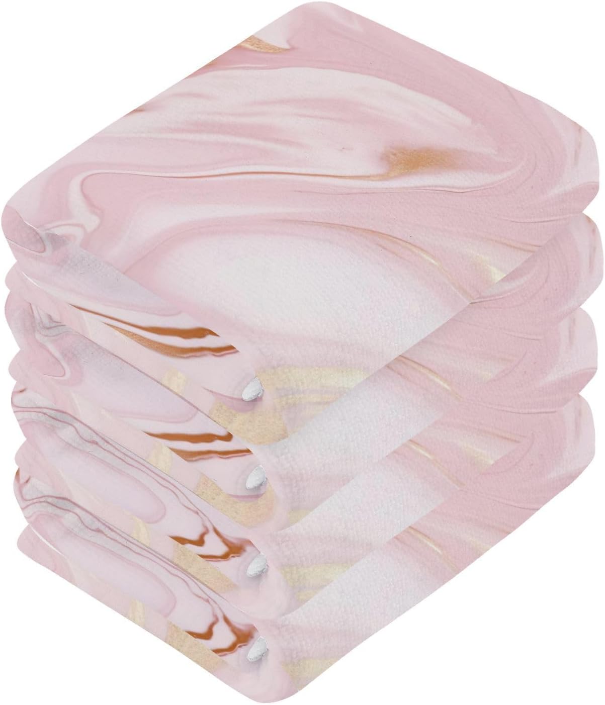 Rose Gold Marble Washcloth for Babies