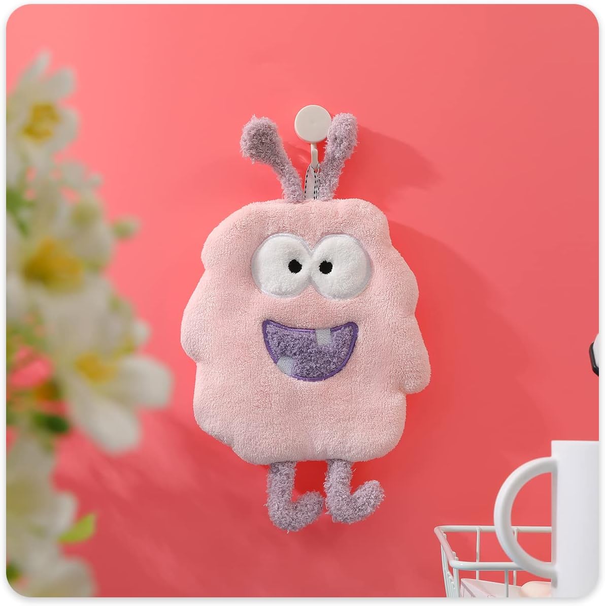 Tyrafry Funny Hand Towels 8x11 Inches Pink 1