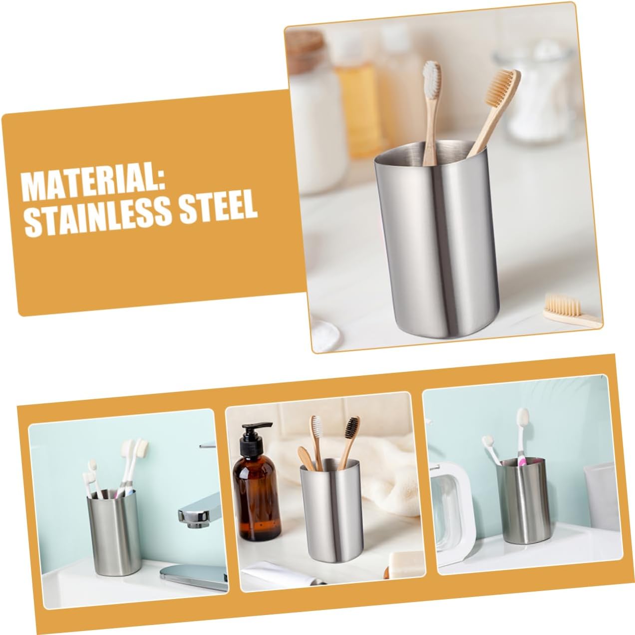 Sturdy Stainless Steel Pint Cups Stackable Metal Cups for Coffee Drinks
