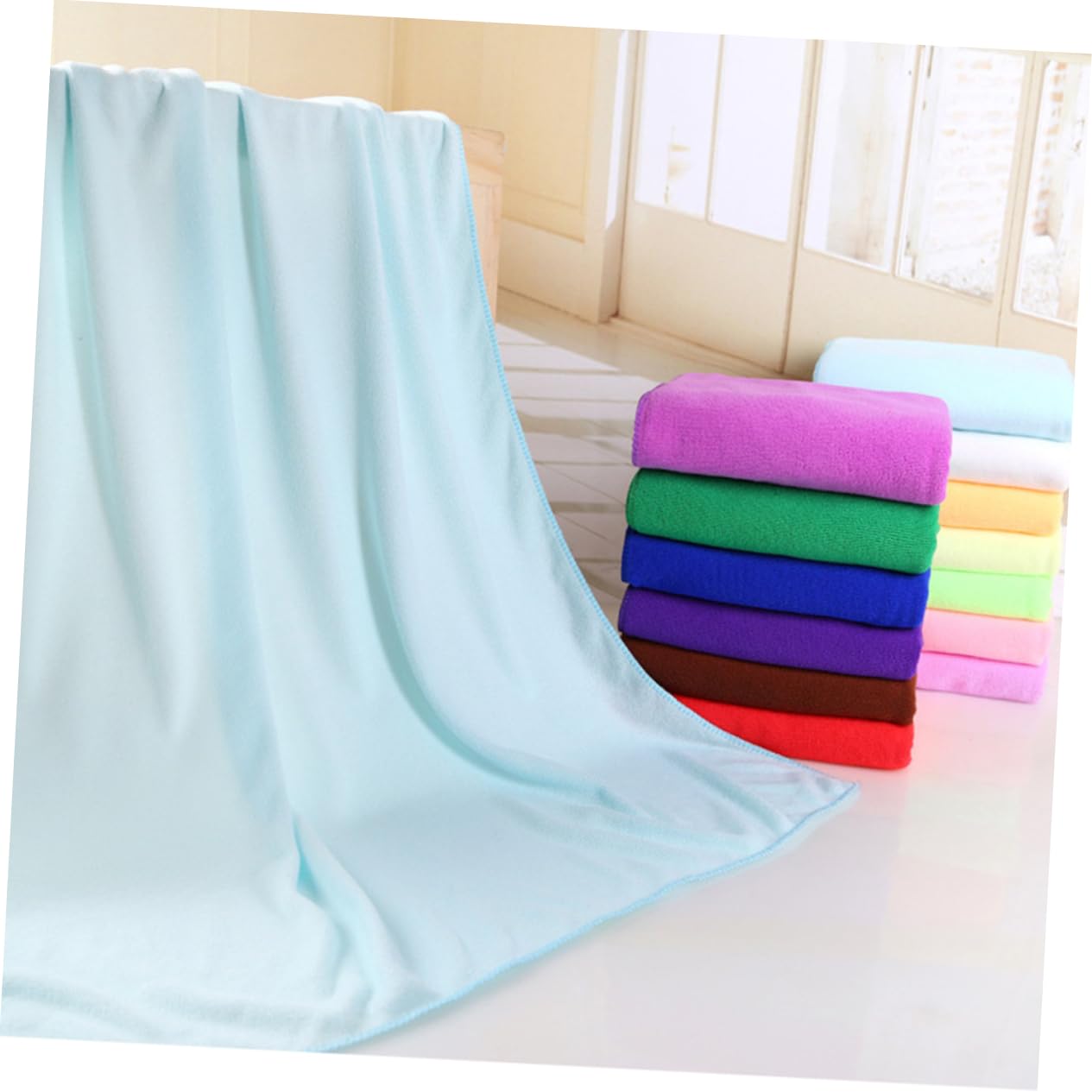 GALPADA Super Soft Towel Washcloth 30x70cm Light Blue 1