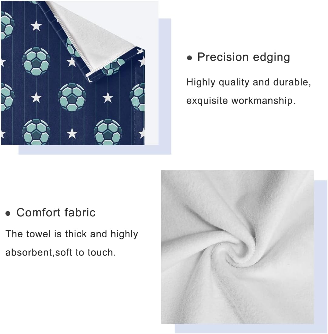 DOMIKING Extra Large Towel Set of 3 Pure Cotton Bath Hand Washcloths