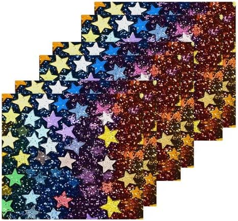 Xigua Rainbow Stars Washcloths Set of 2 - 12x12 Inch