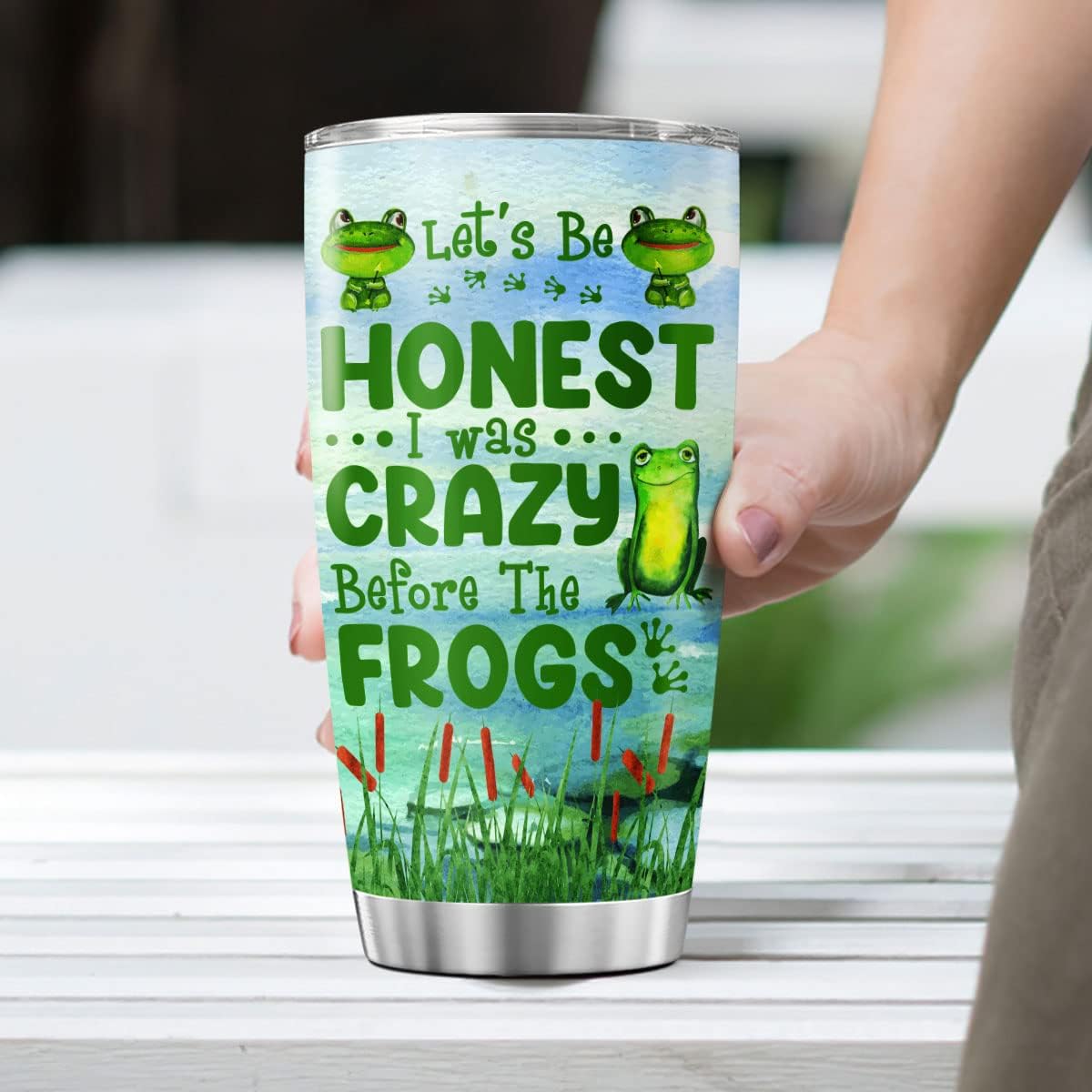 Frog Water Bottle for Girls