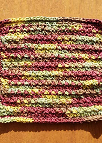 Handmade Autumn Leaves Washcloths Dishcloths Set