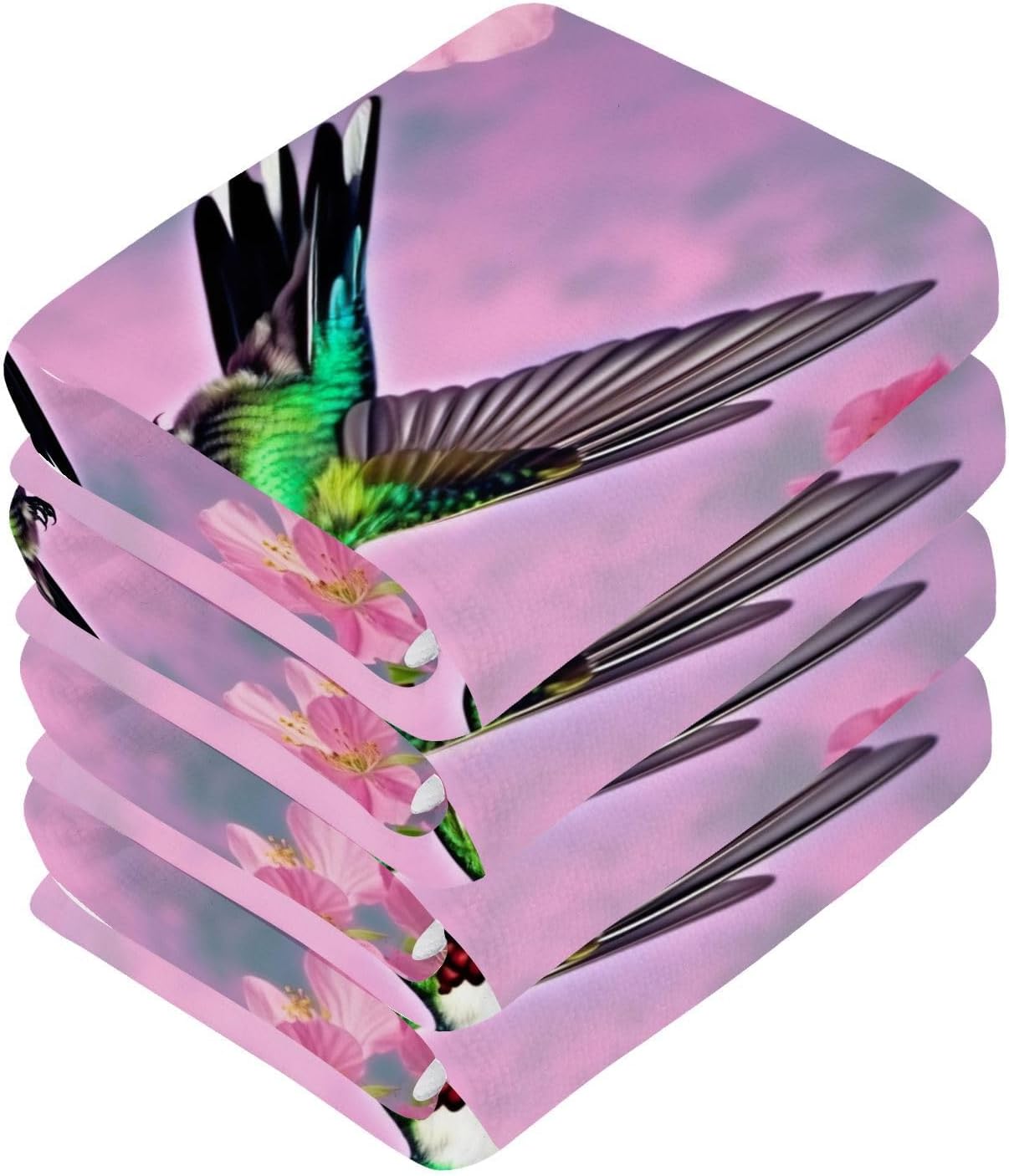 YETTASBIN Hummingbird Washcloths 2 Pack