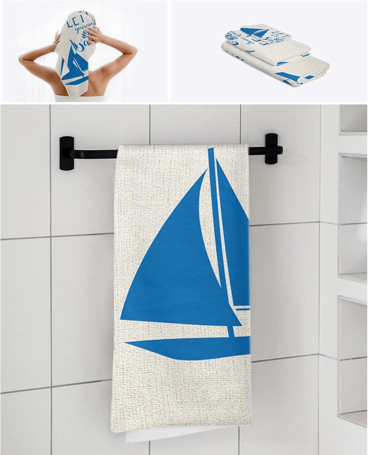 Stunning 3-Piece Bath Towels Set for Beaches Beyond