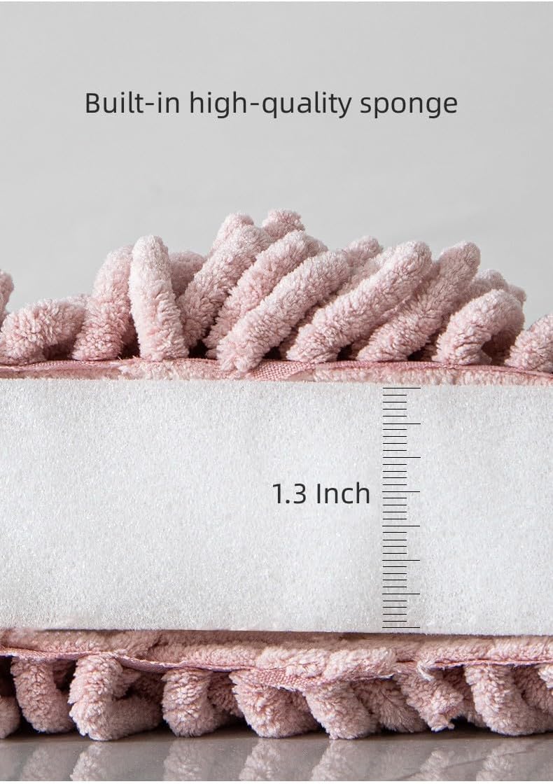 Chenille Hand Towel Set of 2 with Hanging Loops