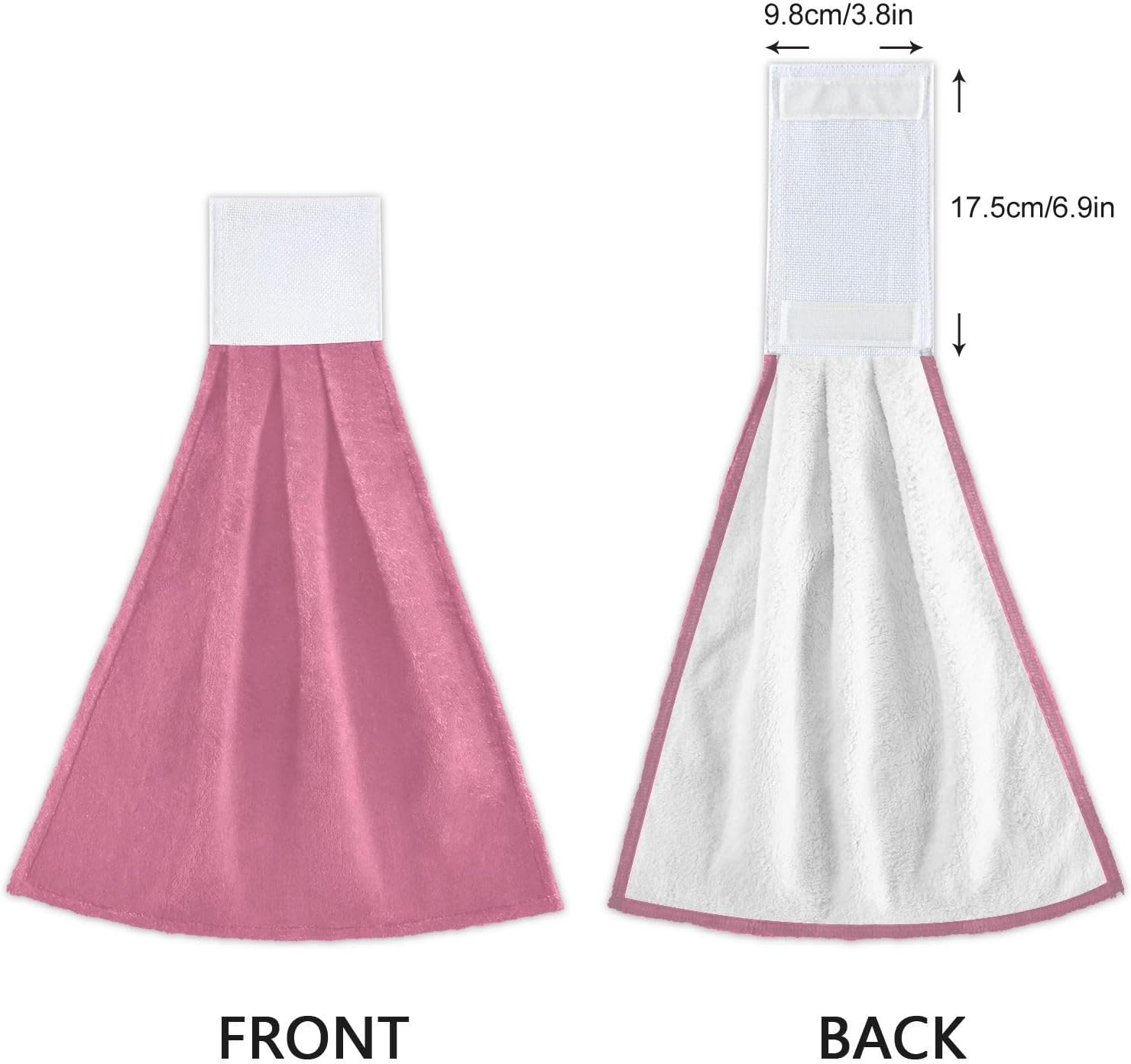 GuoChe 2 Pcs Kids Washcloths with Hanging Loops