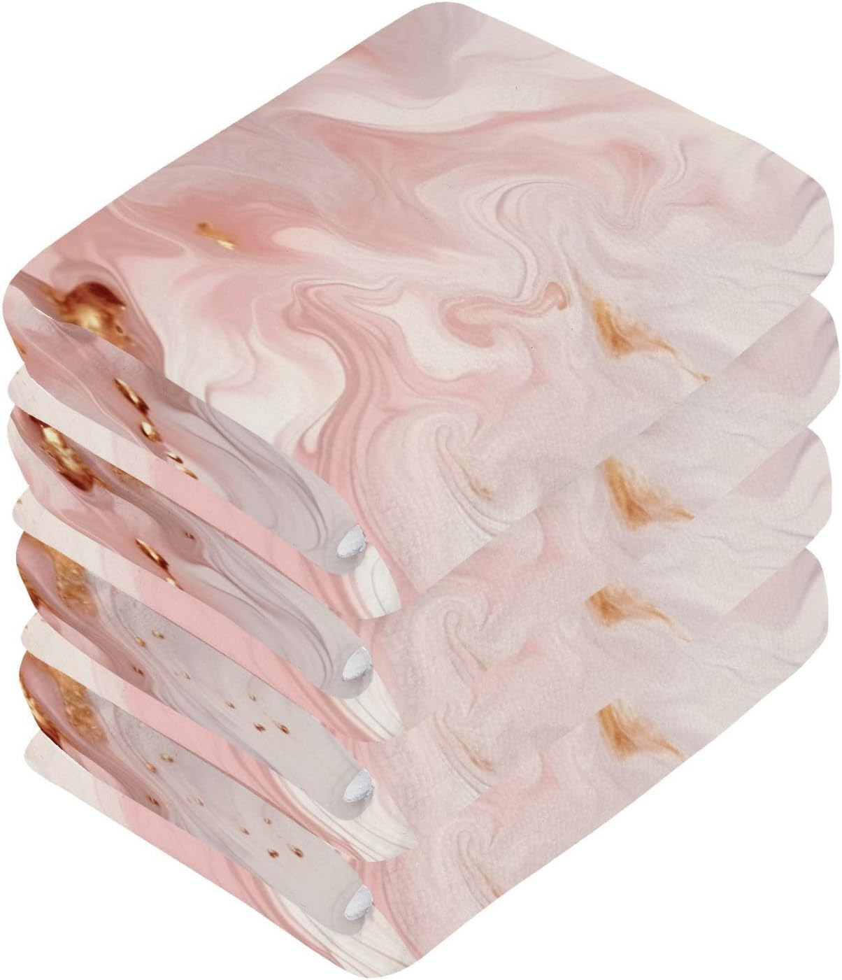Yettastbin Pink Marble Washcloth 2 Pack