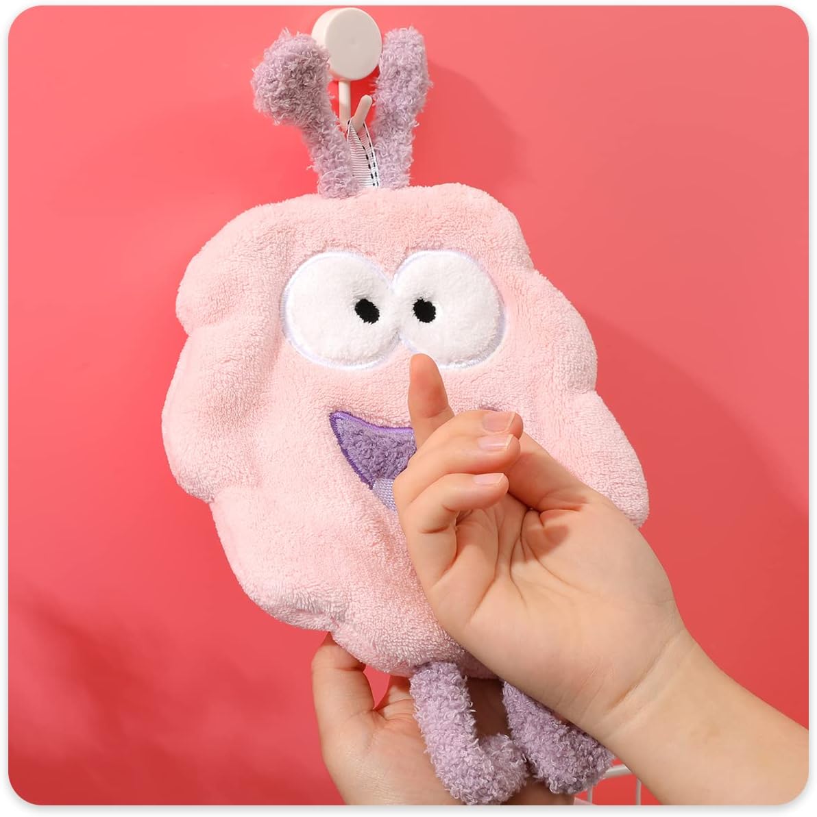 Tyrafry Funny Hand Towels 8x11 Inches Pink 1