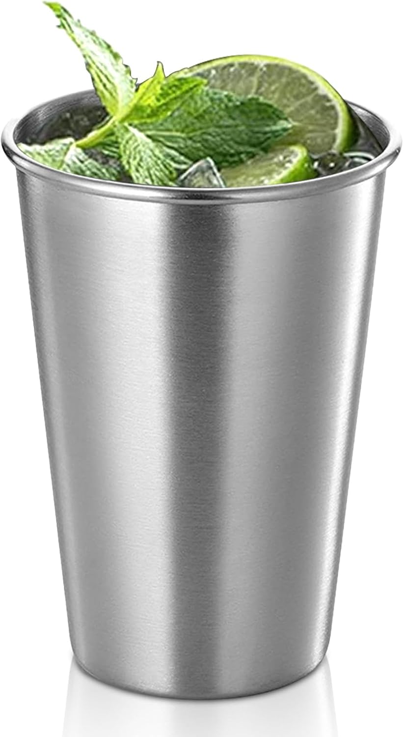 Sturdy 500ml Stainless Steel Juice Cup for Hot Cold Drinks