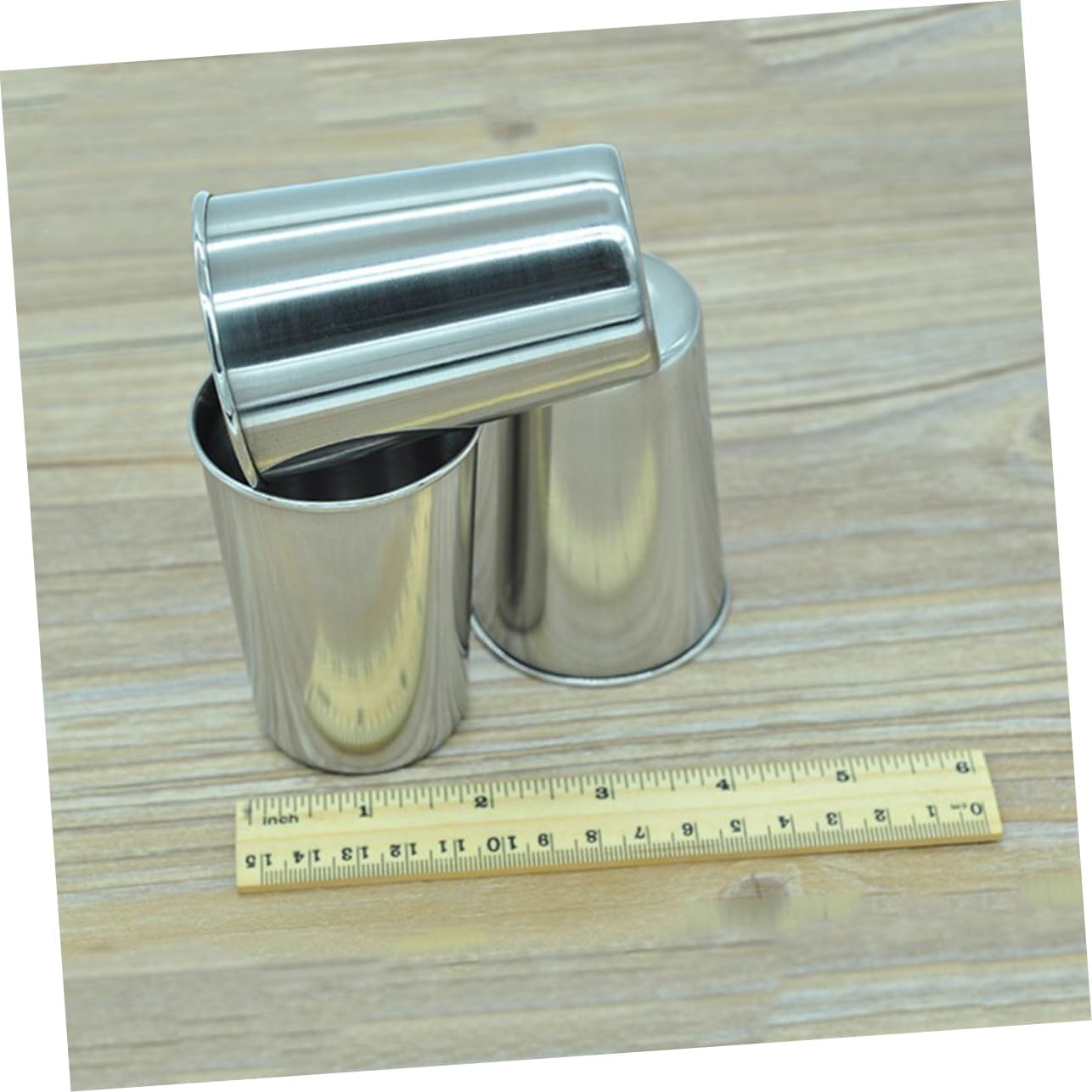 2pc Stainless Steel Tumbler Cups Set Home Party Use Silver Easy to Clean