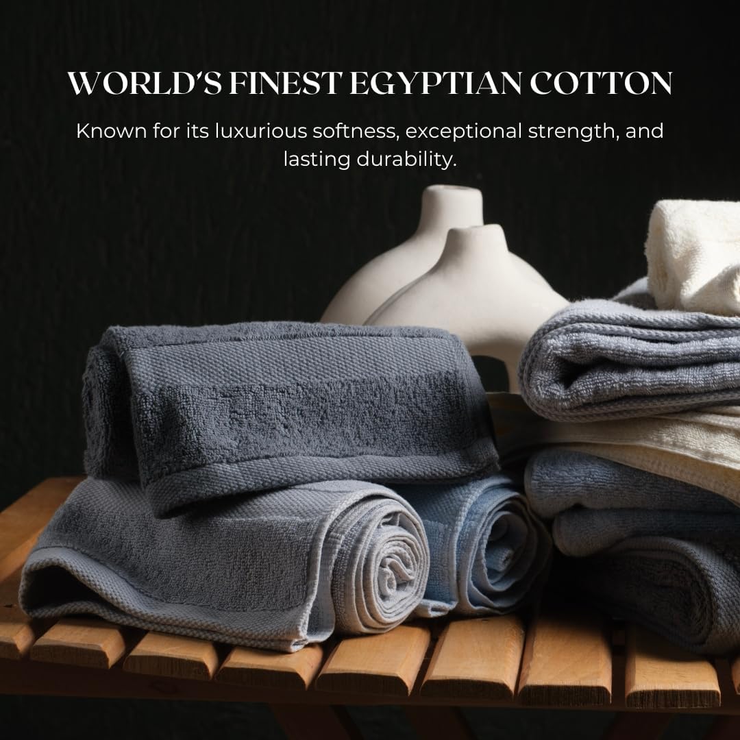 Lux Thread Egyptian Cotton 3-Piece Towel Set - Ultra Soft Durable