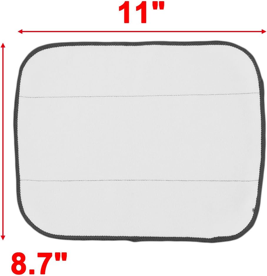 Microfiber Washcloth Set - White Gray